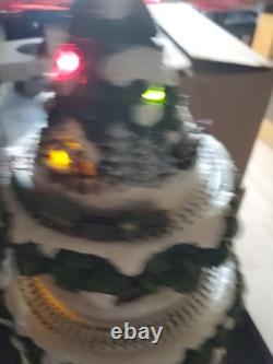 AUTHENTIC Thomas Kinkade Wonderland Express Christmas Tree #14588 Working Perfec
