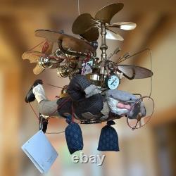 Airy Stottle #19 Brian Kidwell Flying Santa Inventor Industrial Art 2000 Signed