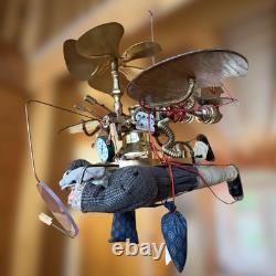 Airy Stottle #19 Brian Kidwell Flying Santa Inventor Industrial Art 2000 Signed