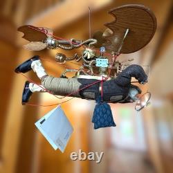 Airy Stottle #19 Brian Kidwell Flying Santa Inventor Industrial Art 2000 Signed