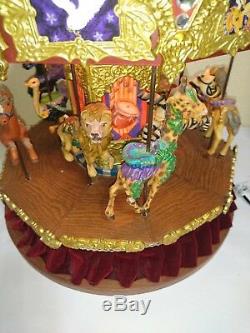 Animated Classic Carousel- Lighted Musical Merry-go-round Large 17