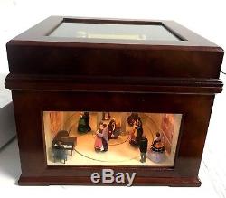 Animated Music Box with Real Brass Bells MR CHRISTMAS Victorian Ballroom Dancers