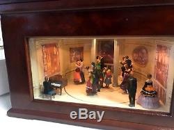 Animated Music Box with Real Brass Bells MR CHRISTMAS Victorian Ballroom Dancers