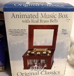 Animated Music Box with Real Brass Bells MR CHRISTMAS Victorian Ballroom Dancers