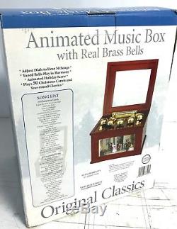 Animated Music Box with Real Brass Bells MR CHRISTMAS Victorian Ballroom Dancers