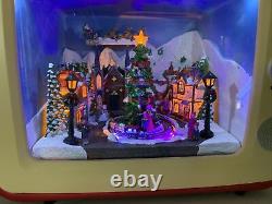 Animated, Musical, Lighted Christmas Retro TV Scene Moments In Time TV Size