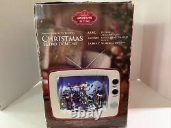 Animated, Musical, Lighted Christmas Retro TV Scene Moments In Time TV Size