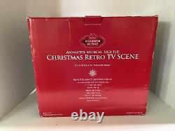 Animated, Musical, Lighted Christmas Retro TV Scene Moments In Time TV Size