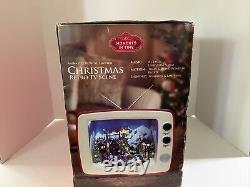 Animated, Musical, Lighted Christmas Retro TV Scene Moments In Time TV Size