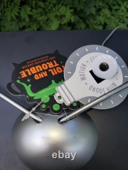 Animated Musical Skeleton Disco TV Toil and Trouble Halloween Fenguto RARE Animated Musical Skeleton Disco TV Toil and Trouble Halloween Fenguto RARE