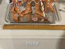 Annalee Christmas Gingerbread Man Baking Tabletop Display Complete Set In Box