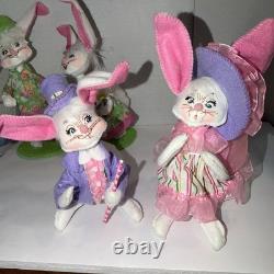 Annalee Easter Rabbit Spring Dolls Duck 2016 17 18 04 Lot 11 Pcs