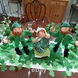 Annalee St Patrick's Day Irish Dolls. Twins. Vintage