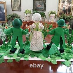 Annalee St Patrick's Day Irish Dolls. Twins. Vintage