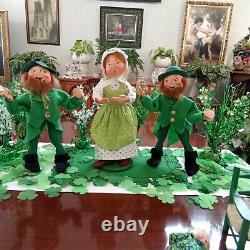 Annalee St Patrick's Day Irish Dolls. Twins. Vintage