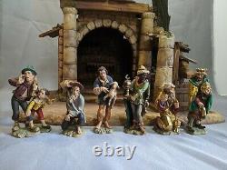 Anri Nativity Creche 1960's Christmas Set Walter Bacher Figures Carved Wood