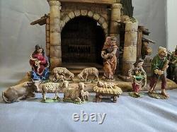 Anri Nativity Creche 1960's Christmas Set Walter Bacher Figures Carved Wood