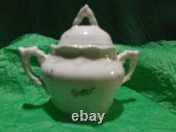 Antique 1910-20 (SANTA) CHRISTMAS GERMAN GUARDIAN ANGEL 5PC CHILD'S TEA SET