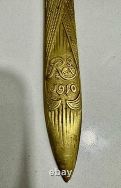 Antique 1910 REX Krewe Favor Letter Opener New Orleans Mardi Gras Knife RARE