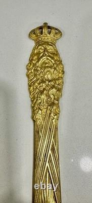 Antique 1910 REX Krewe Favor Letter Opener New Orleans Mardi Gras Knife RARE