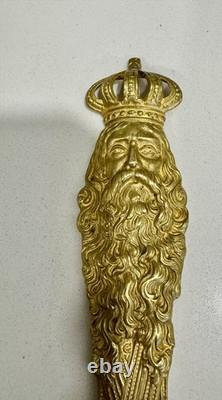 Antique 1910 REX Krewe Favor Letter Opener New Orleans Mardi Gras Knife RARE