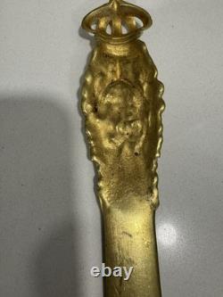 Antique 1910 REX Krewe Favor Letter Opener New Orleans Mardi Gras Knife RARE