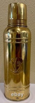 Antique 1914 Icy-hot Brass Thermos Veiled Prophet Icy-hot Bottle Co U. S. A