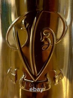 Antique 1914 Icy-hot Brass Thermos Veiled Prophet Icy-hot Bottle Co U. S. A