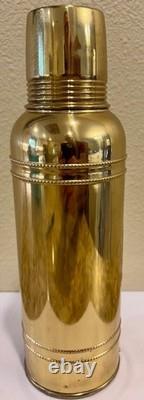 Antique 1914 Icy-hot Brass Thermos Veiled Prophet Icy-hot Bottle Co U. S. A