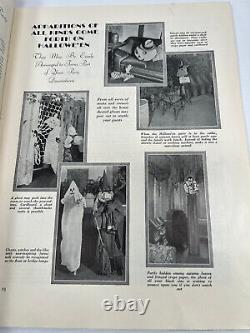 Antique 1929 Dennison's Halloween Party Magazine boogie book #2