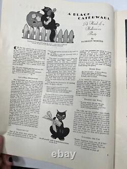Antique 1929 Dennison's Halloween Party Magazine boogie book #2