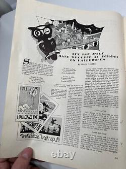 Antique 1929 Dennison's Halloween Party Magazine boogie book #2