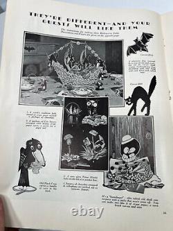 Antique 1929 Dennison's Halloween Party Magazine boogie book #2