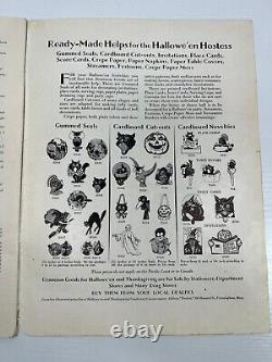 Antique 1929 Dennison's Halloween Party Magazine boogie book #2