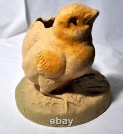 Antique 1930 Candy Container, Paper Mache Pulp, Hatching Chick Lg Size