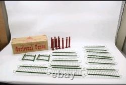 Antique A. W. Drake Wood & Metal Christmas Tree or Toy Fence Complete With Box