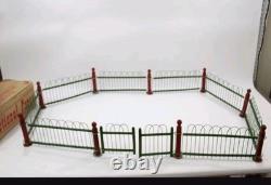 Antique A. W. Drake Wood & Metal Christmas Tree or Toy Fence Complete With Box