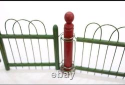 Antique A. W. Drake Wood & Metal Christmas Tree or Toy Fence Complete With Box