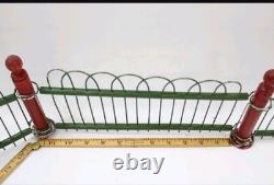 Antique A. W. Drake Wood & Metal Christmas Tree or Toy Fence Complete With Box