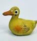 Antique Candy Container Composition Paper Mache German Yellow Duck 4 Easter