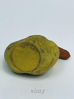 Antique Candy Container Composition Paper Mache German Yellow Duck 4 Easter