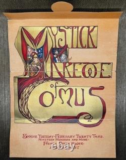 Antique Carnival Invitation New Orleans Mardi Gras 1909 Krewe Comus Scarce