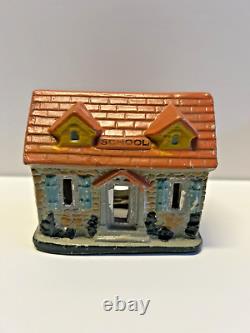 Antique Ceramic Christmas Mantle Light Up Village 1930's to 1940s QTY. 10