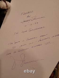 Antique Christmas Santa Doll Crepe Paper Cotton Stuffed XX RARE Dated 1915 24×13