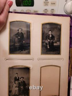 Antique Christmas Scene Celluloid Photo Album & Real Photo French Xmas Postcards Antique Christmas Scene Celluloid Photo Album & Real Photo French Xmas Postcards