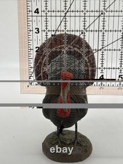 Antique Composition Turkey Candy Container Metal Feet Horsehair Beard 1900's