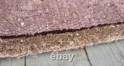 Antique Folk Art Grenfell Christmas Hand Hooked Rug