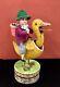 Antique German Easter Girl Riding Nodding Duck Candy Container