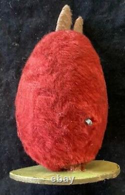 Antique German Mohair Mechanical Easter Rabbit in Egg