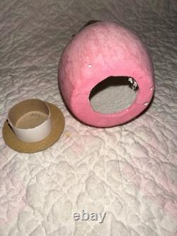 Antique German Paper Mache Bunny In Egg Candy Container Antique German Paper Mache Bunny In Egg Candy Container